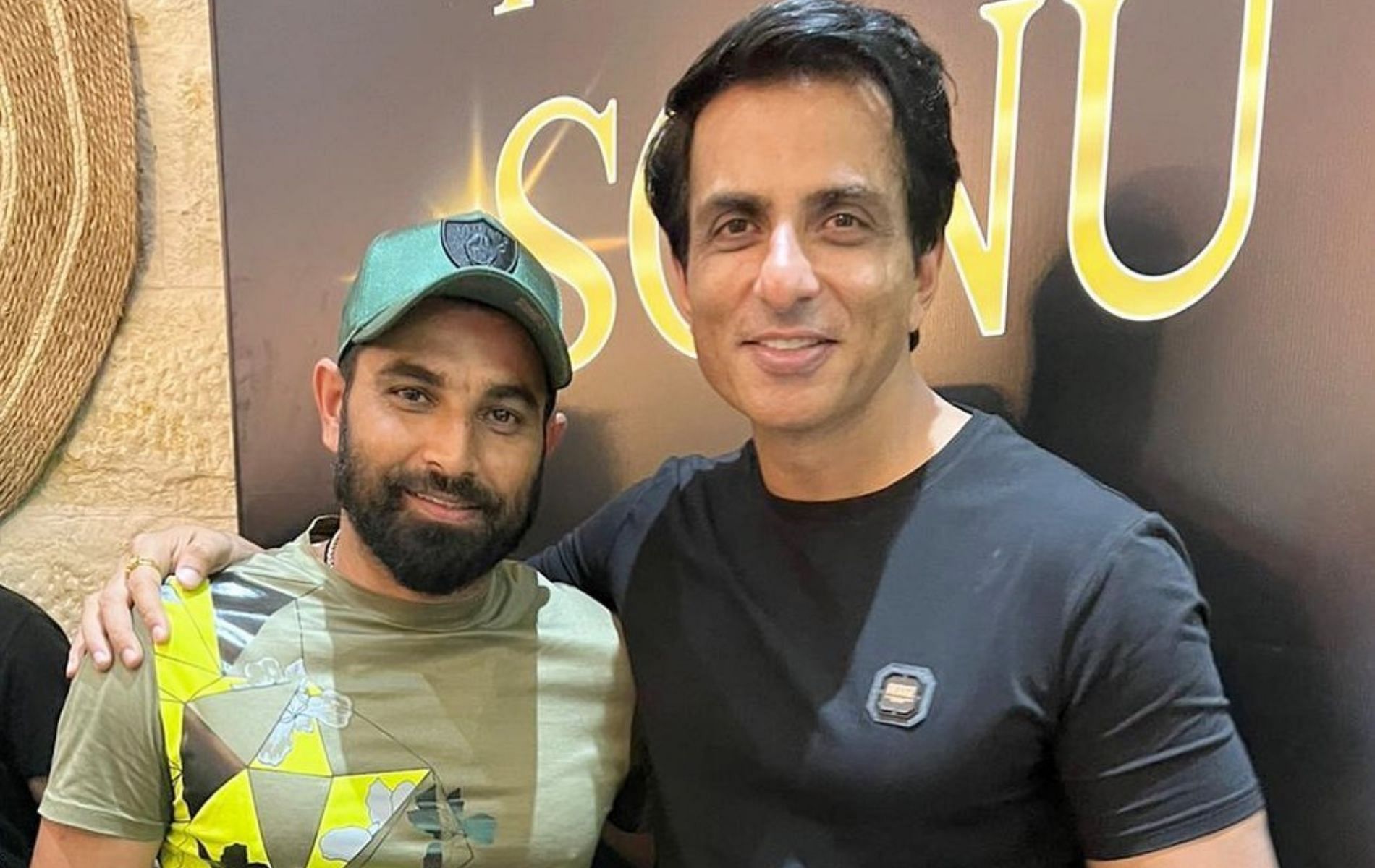 Mohammad Shami (L) and Sonu Sood (R)