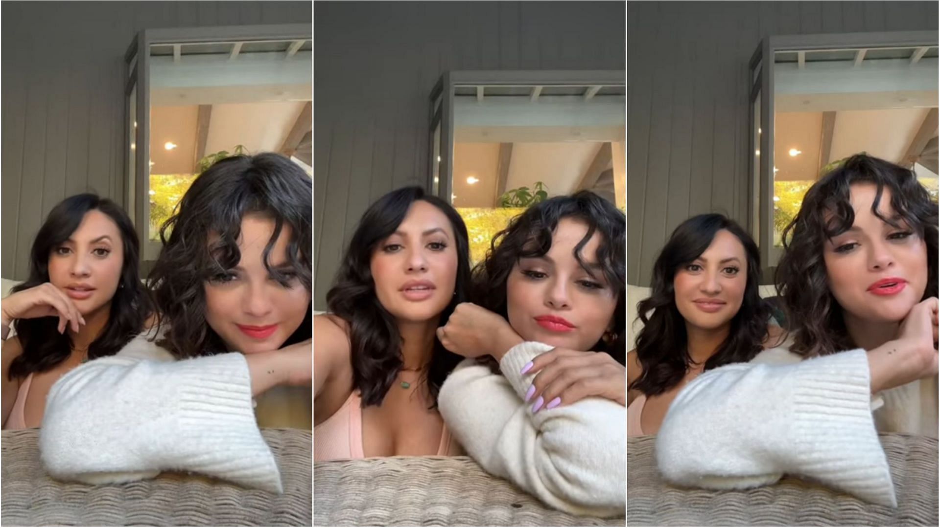 Selena Gomez surprised her fans with her latest video on TikTok with Francia Raisa (Image via @selenagomez/TikTok)