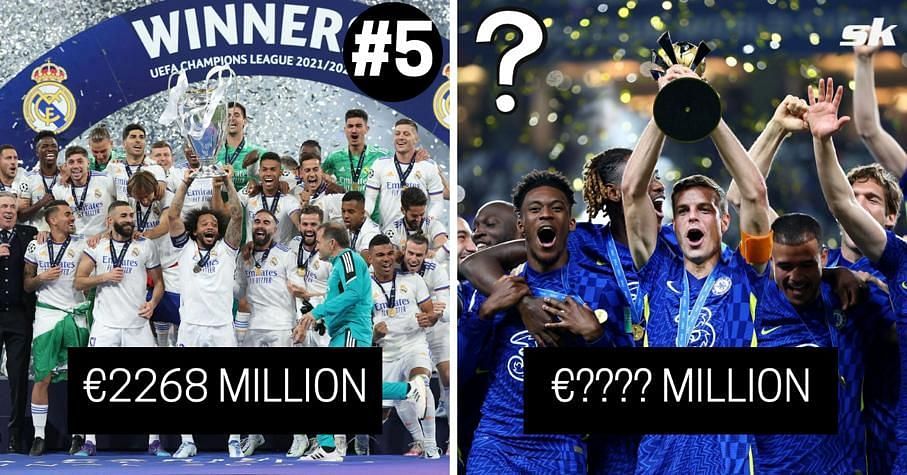 Real Madrid (left) and Chelsea.