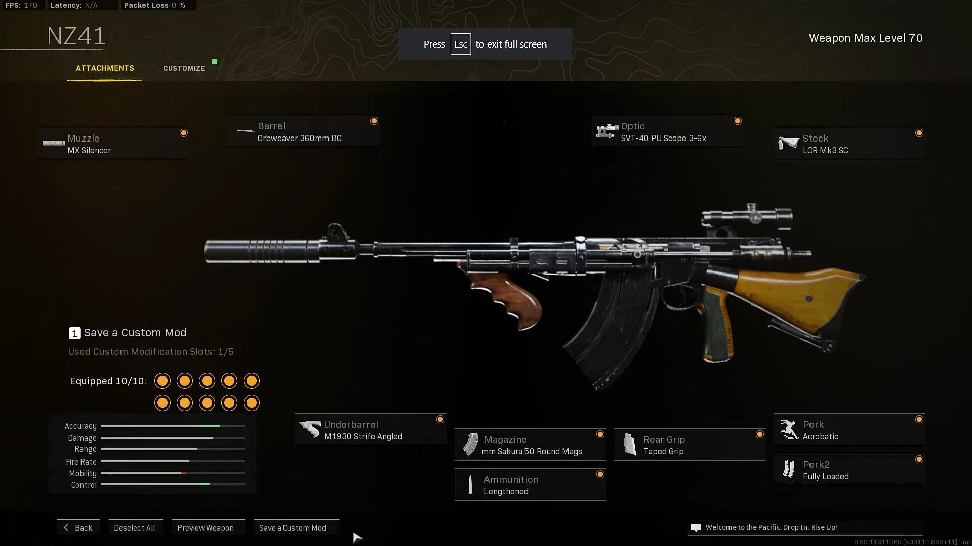 Call of Duty Warzone&#039;s NZ-41 (Image via AlwaysGhost/YouTube)