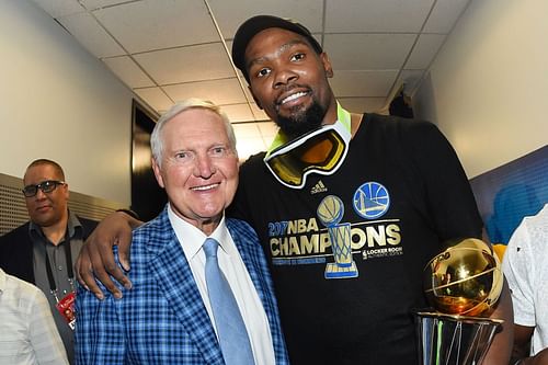 Jerry West and Kevin Durant [Photo source: Bleacher Report]