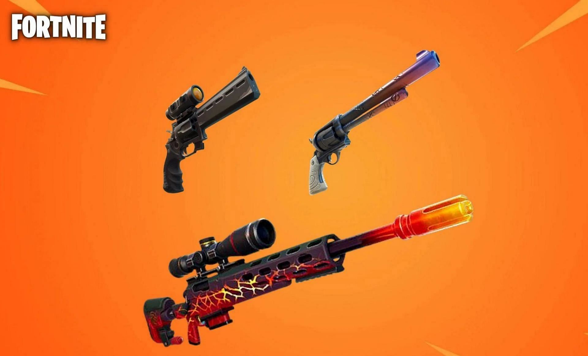 Exotic weapons in Fortnite (Image via Epic Games)