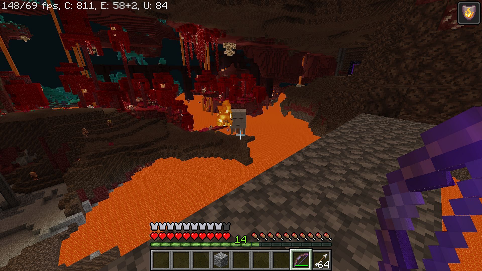 Nether can be quite dangerous due to irregular terrain (Image via Mojang)