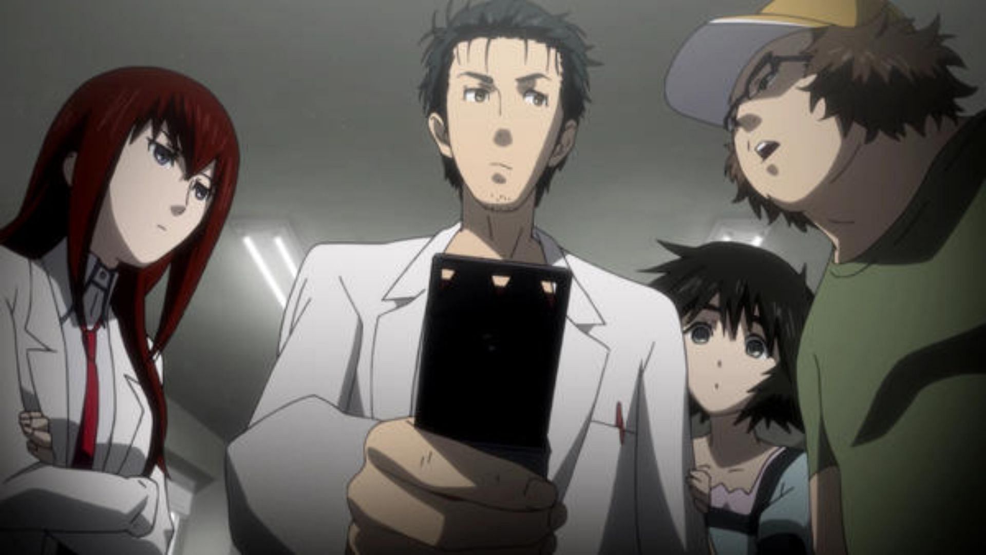 All central characters of the anime Steins Gate (Image via Jukki Hanada/White Fox)