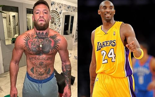 Conor McGregor (L) Kobe Bryant (R) [ Credits: @thenotoriousmma and Getty ]