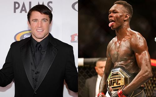 Chael Sonnen (left) believes Israel Adesanya (right) may even be better than fighters can fathom