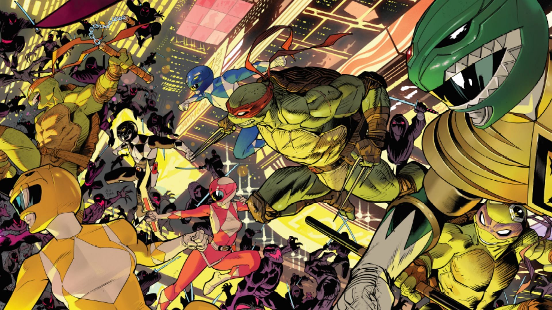 Power Rangers and Ninja Turtles (Image via Boom! Studios)