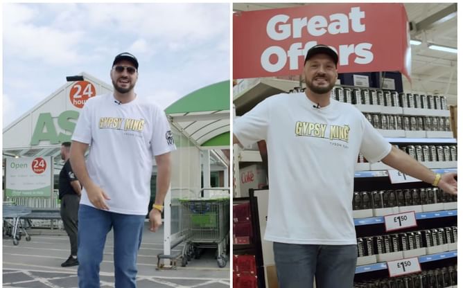 Tyson Fury visits Asda store and addresses fans during Furocity drink launch