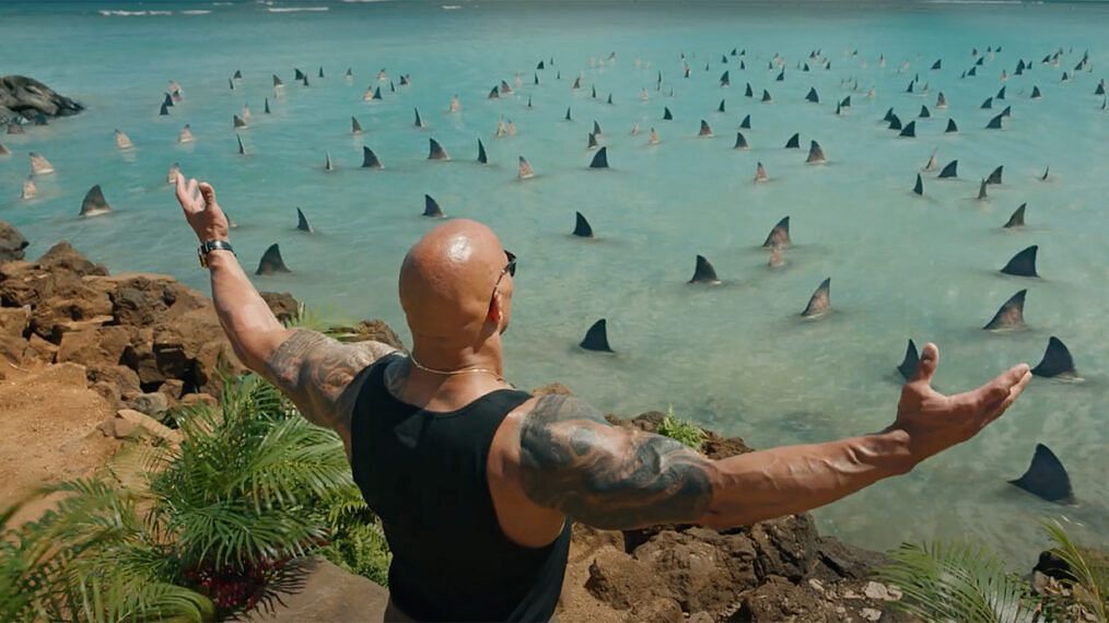 Finally, The Rock has come back to Shark Week!