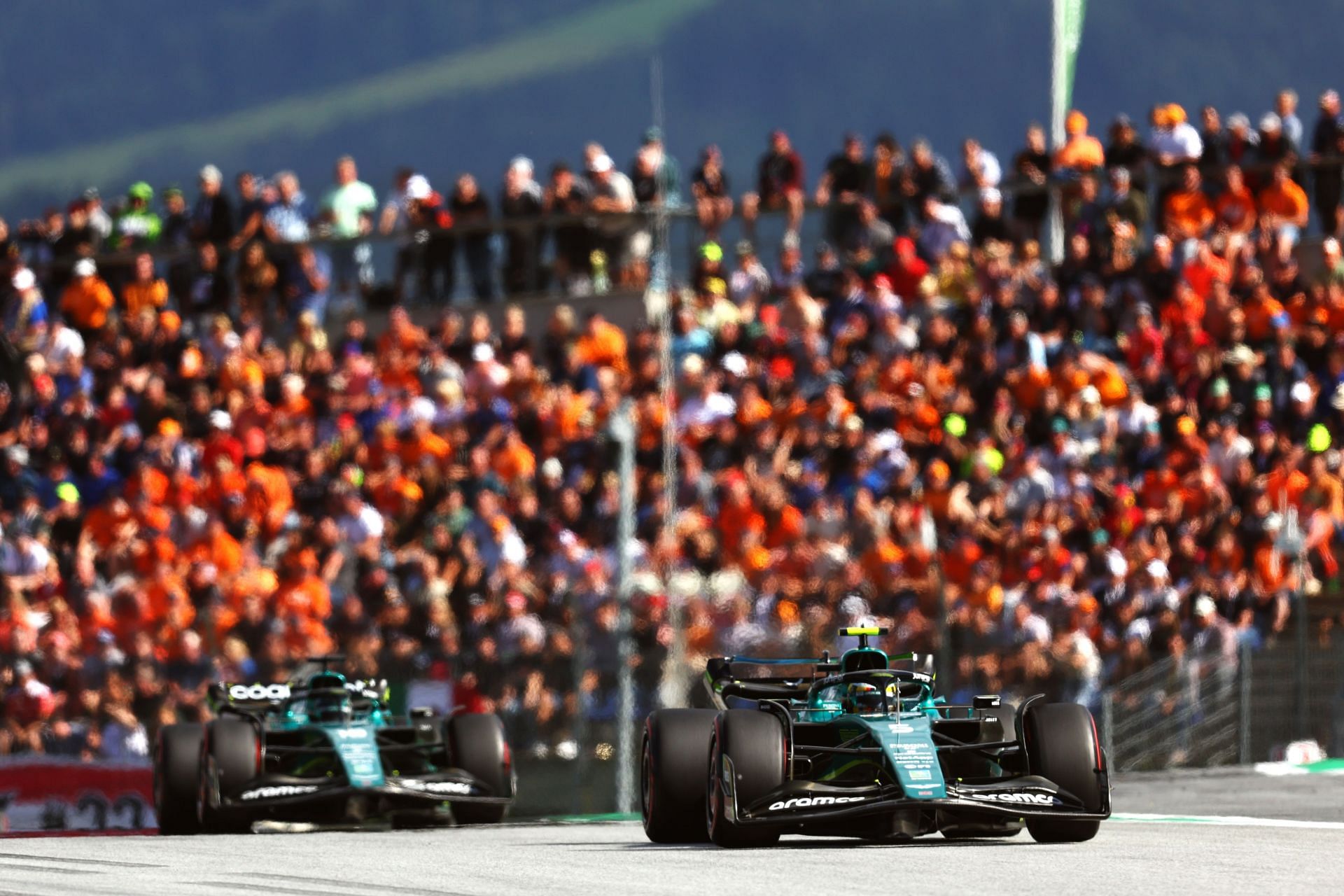 The two Aston Martin drivers were going at it in the 2022 F1 French GP
