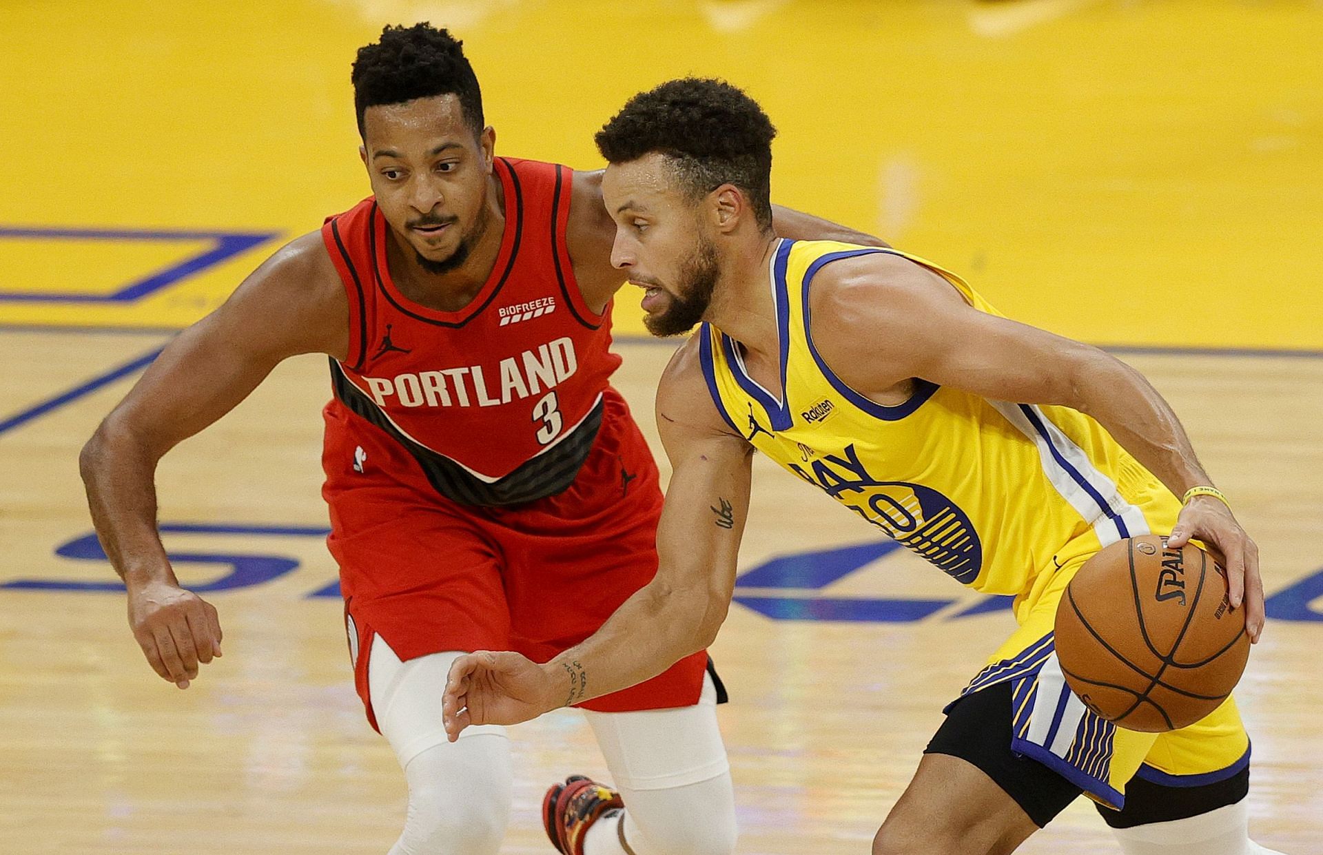 CJ McCollum explains how difficult it is to stop Steph Curry