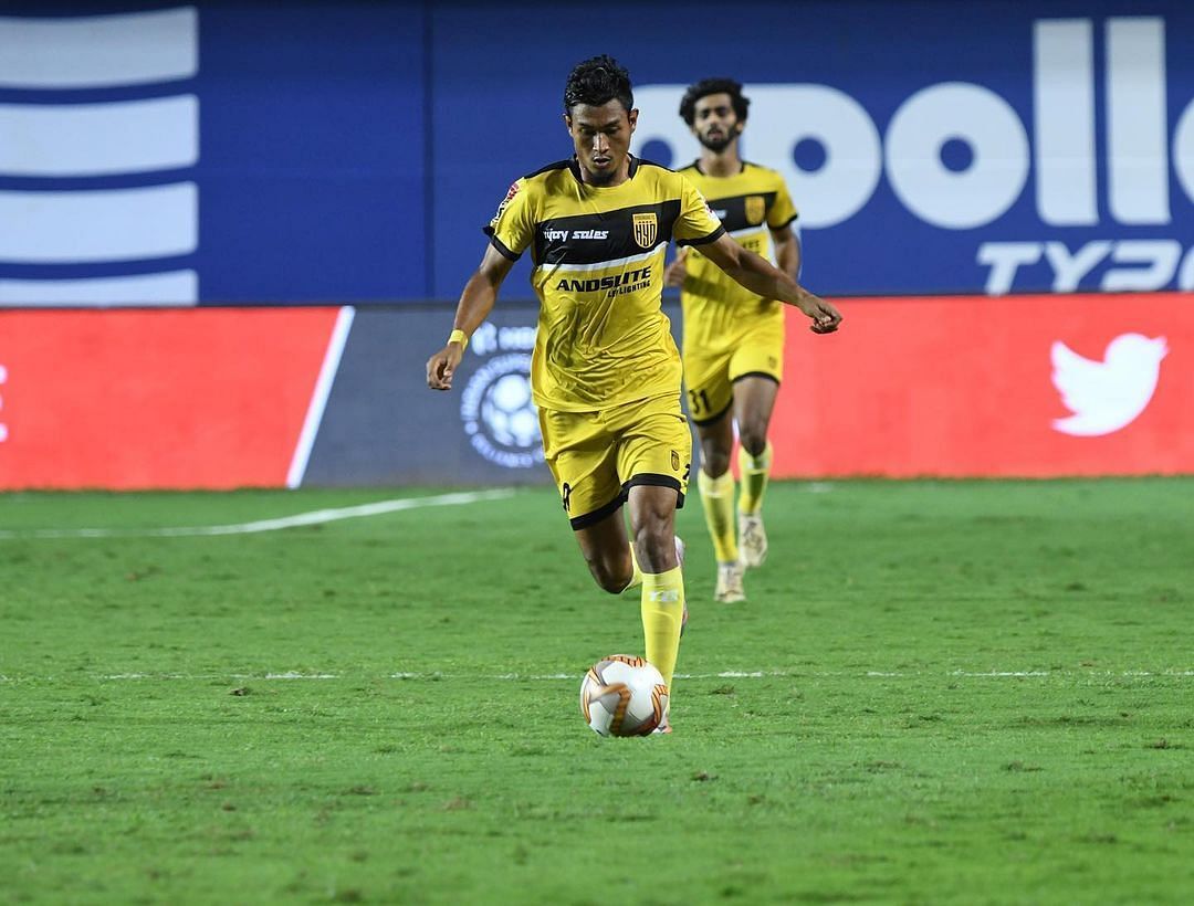 Halicharan Nazary in action for Hyderabad FC in ISL 2020-21 (Image Courtesy: Halicharan Nazary Instagram)