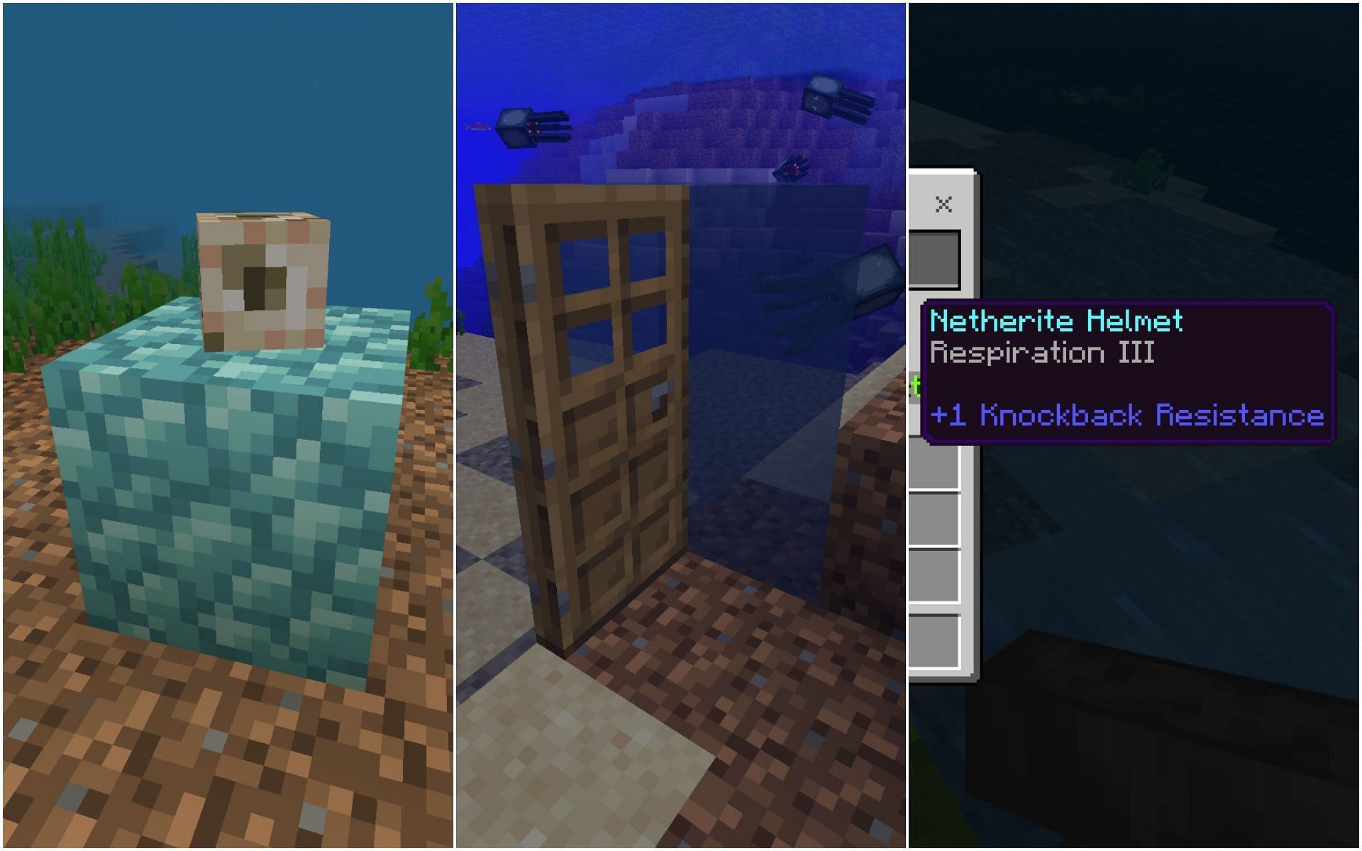 There are many tips players can follow to survive underwater in Minecraft (Image via Mojang)