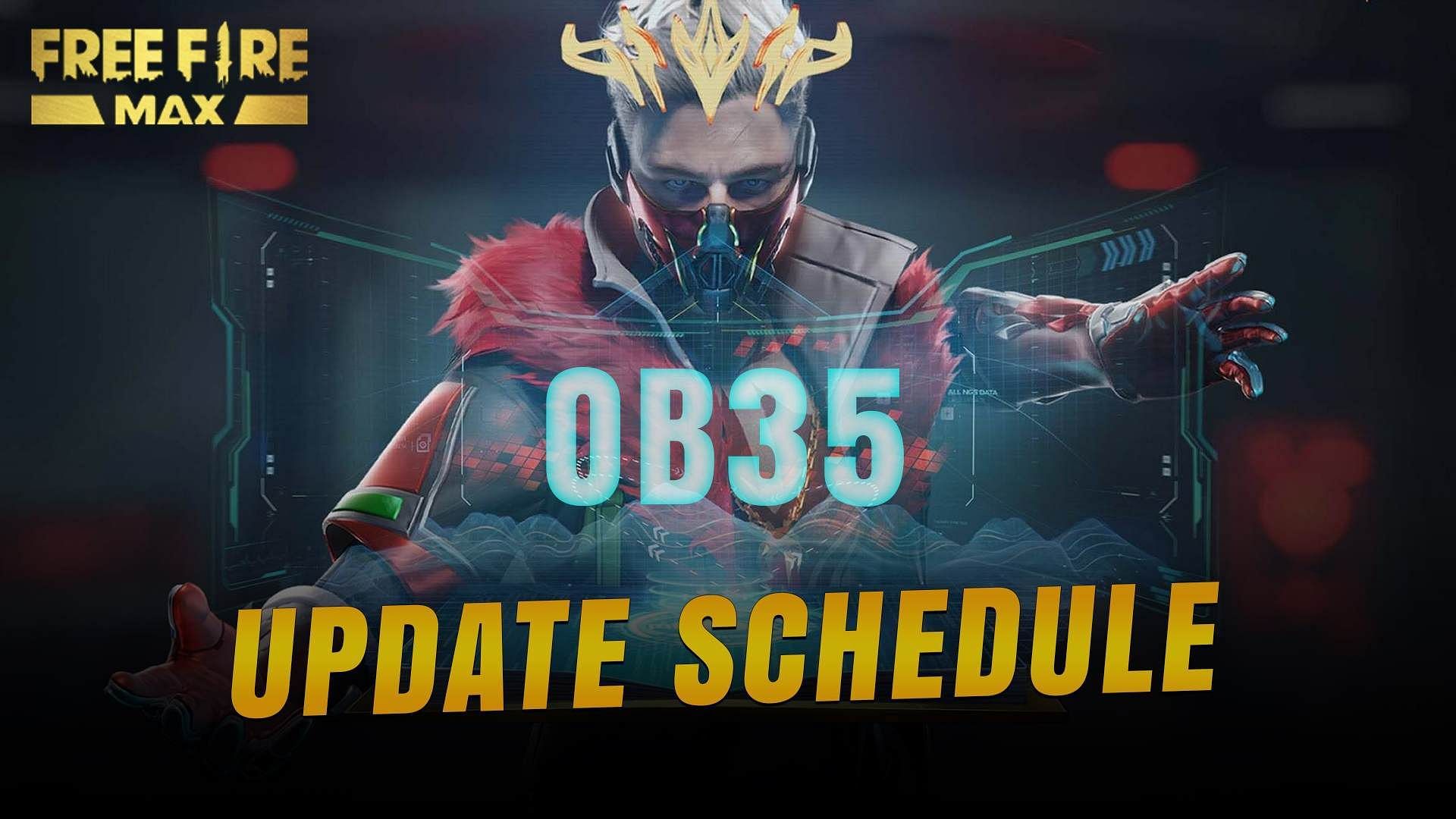 Information about scheduling of FF OB35 MAX update (Image via Sportskeeda)