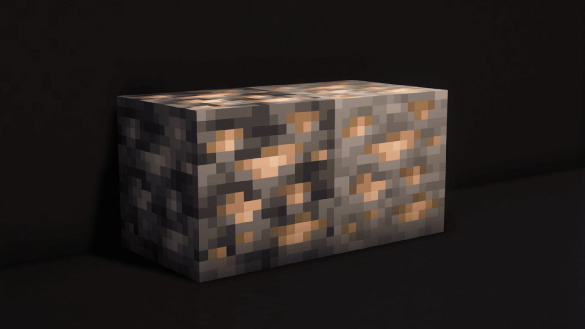 Standard and deepslate iron ore in Minecraft (Image via Mojang)