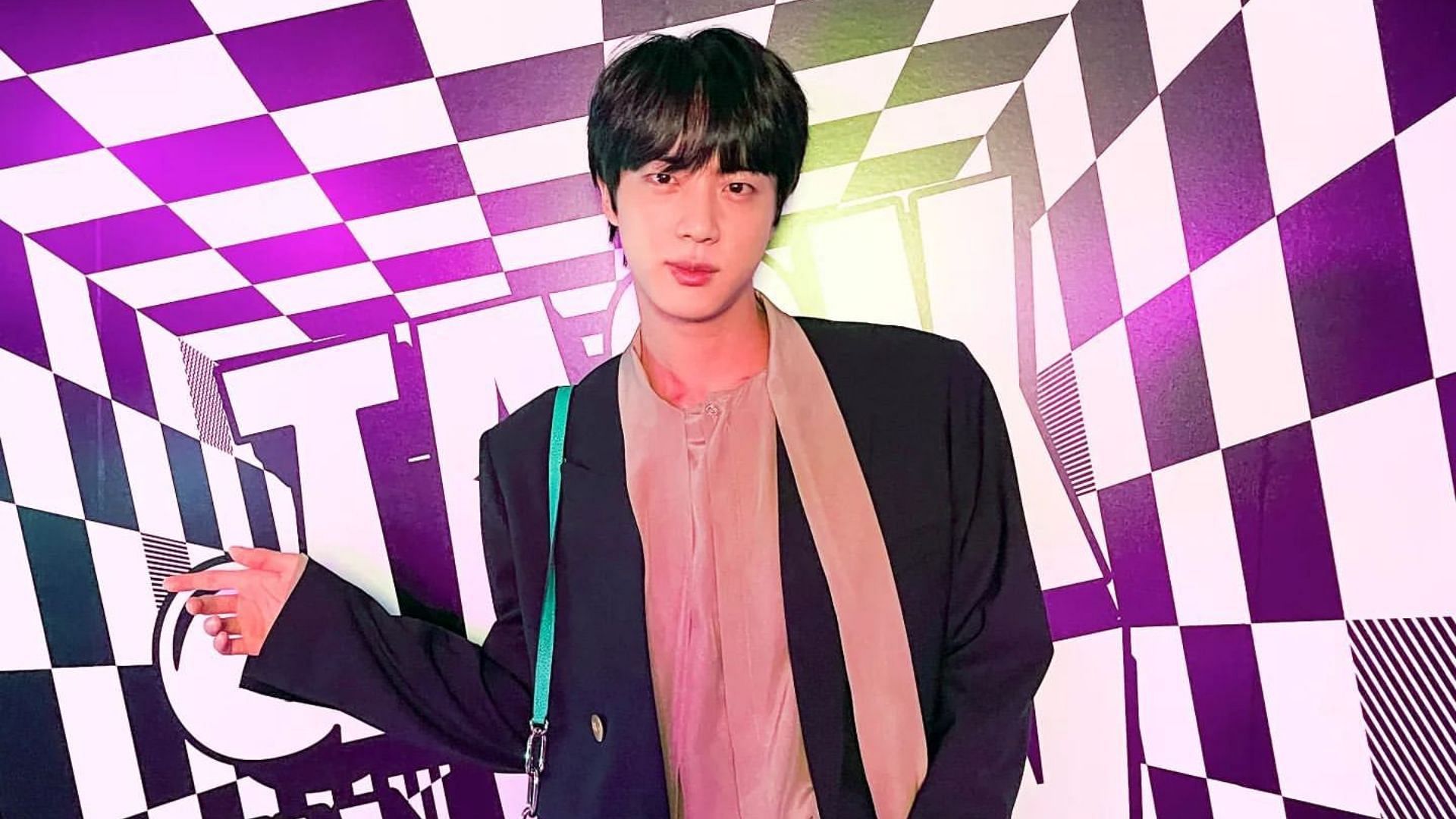 JIN in this louis vuitton shirt - BTS - One Love for BTS