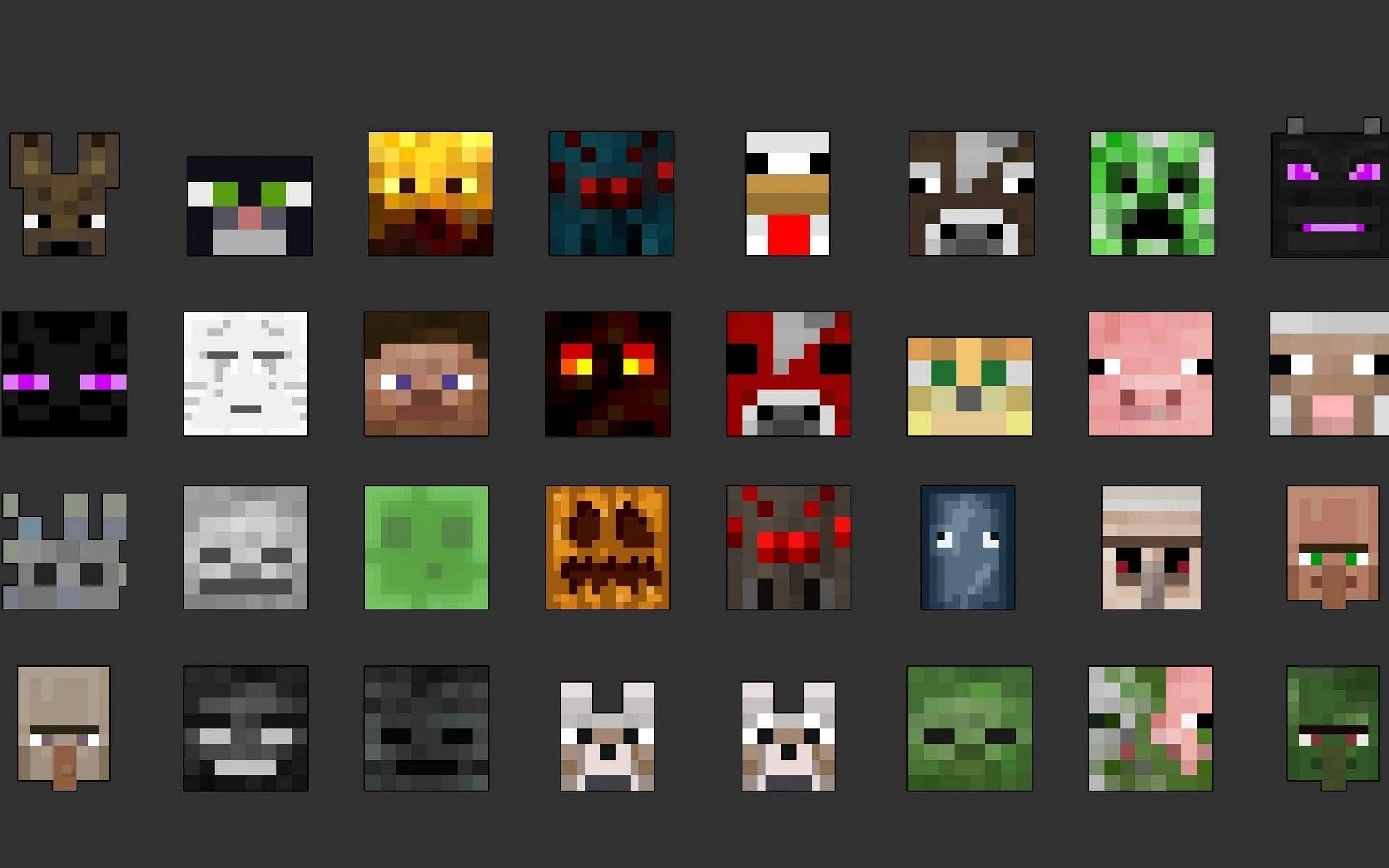 Tons of mobs to choose from (Image via Minecraft)