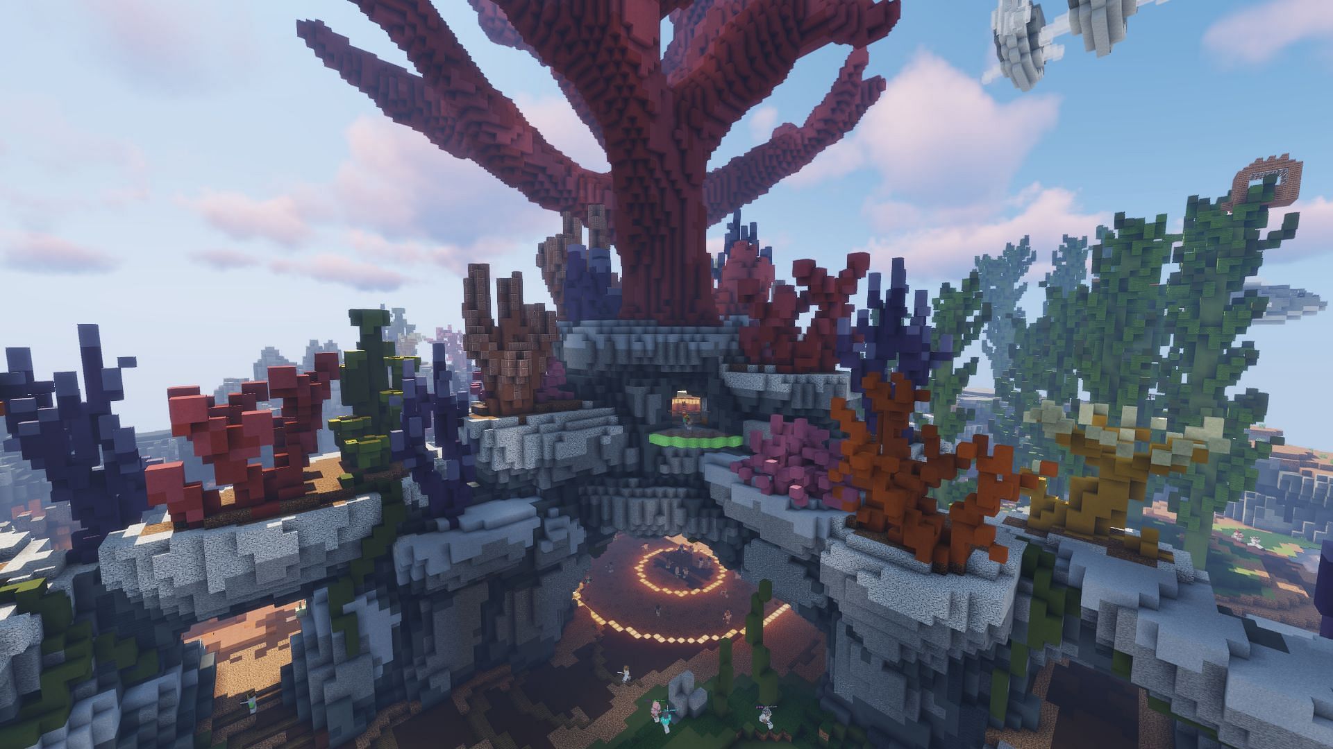 A build from Hypixel, the game&#039;s largest server by far (Image via Minecraft)