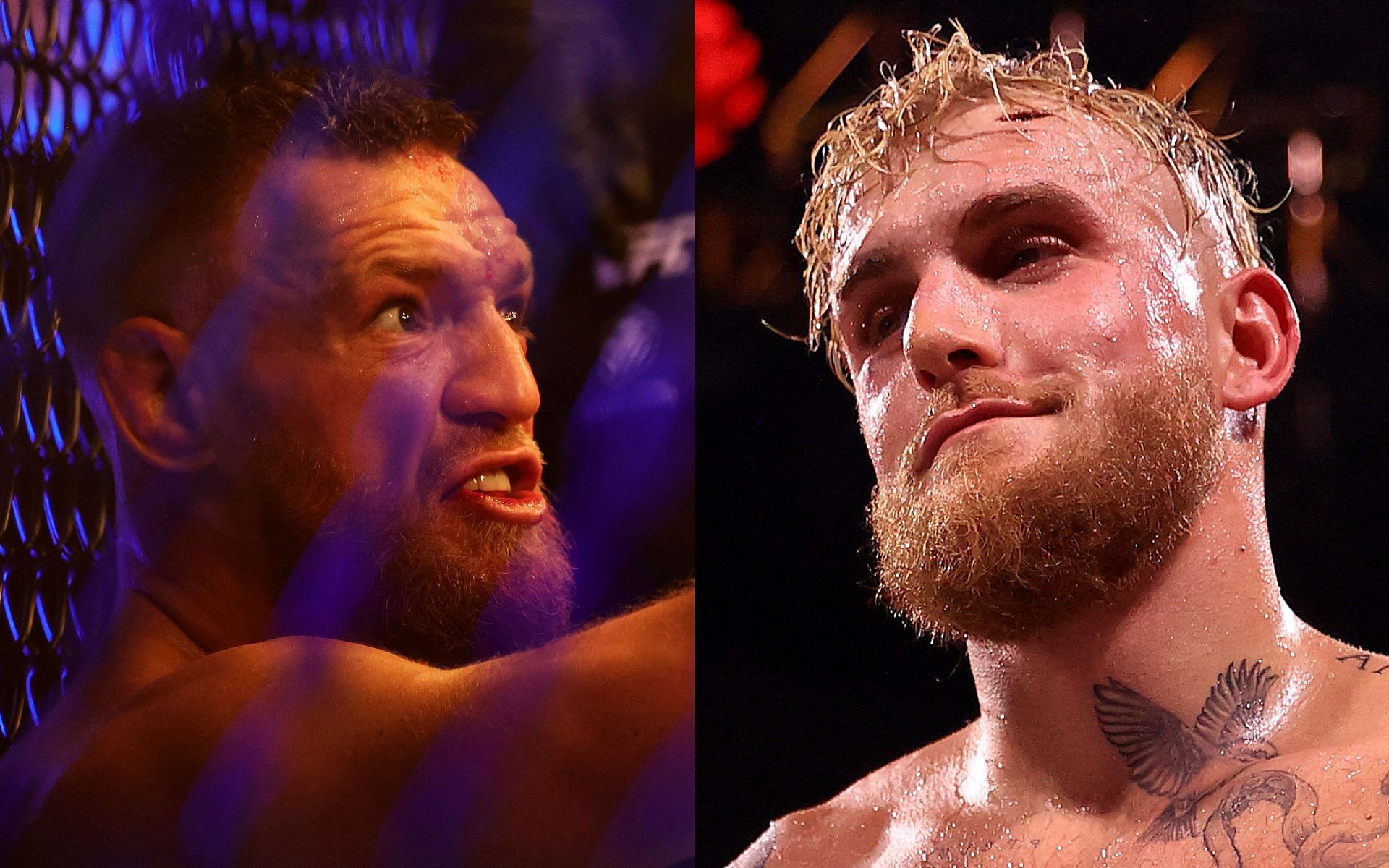 Conor McGregor (left) and Jake Paul (right) (Images via Getty)