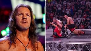 "It was brutal" – Chris Jericho comments on a particularly risky spot during his match at AEW Dynamite: Blood and Guts