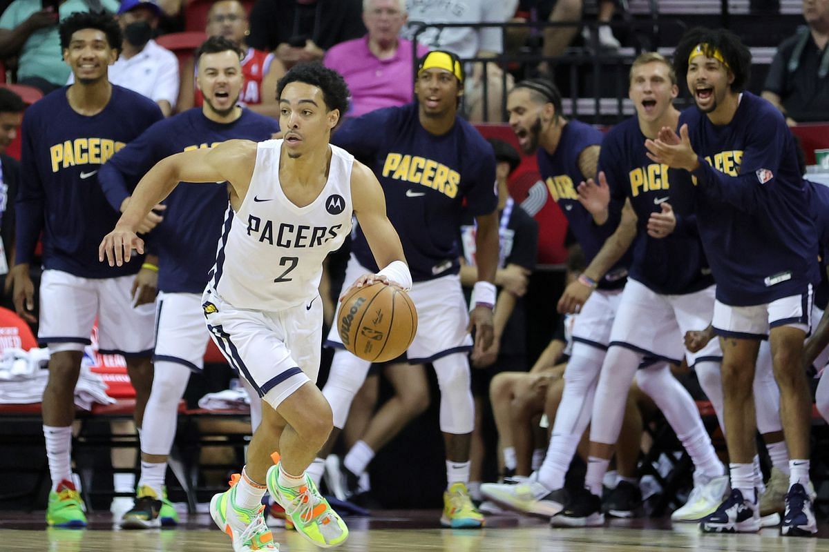 Indiana Pacers facing the Sacramento Kings at Summer League [Source: Indy Cornrows]