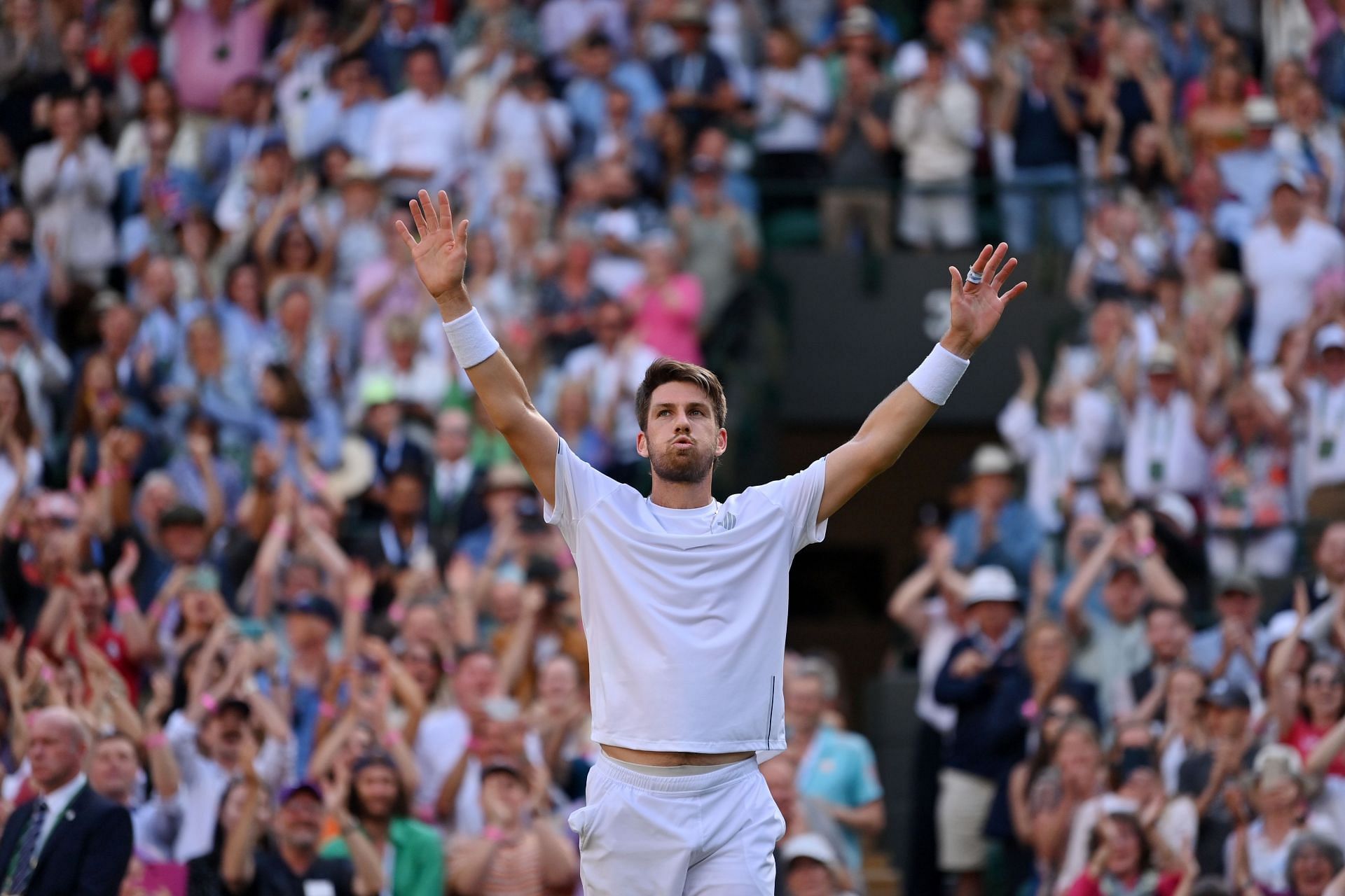 Cameron Norrie at the 2022 Wimbledon Championships.