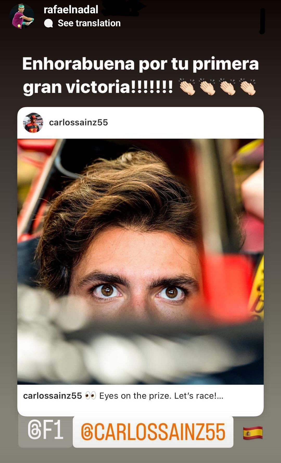 Credits: Rafael Nadal Instagram story