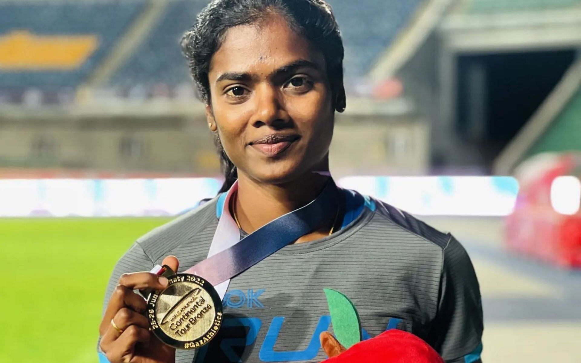 S Dhanalakshmi has been barred from participating in the CWG 2022 (Credits: Instagram)