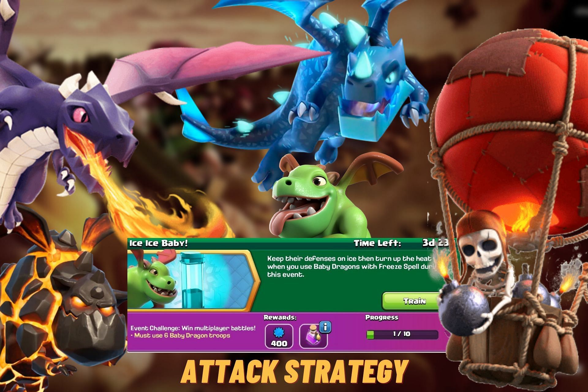 3 Best Air Attack Strategies To Complete The Ice Ice Baby Challenge In Clash Of Clans