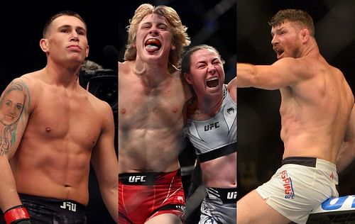 Darren Till (left), Paddy Pimblett (center-left), Molly McCann (center-right) & Michael Bisping (right)