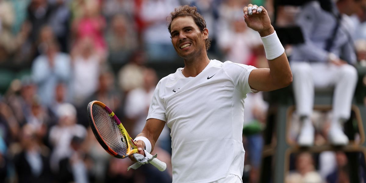 Rafael Nadal has become one of the oldest Wimbledon quarterfinalists in the Open Era.