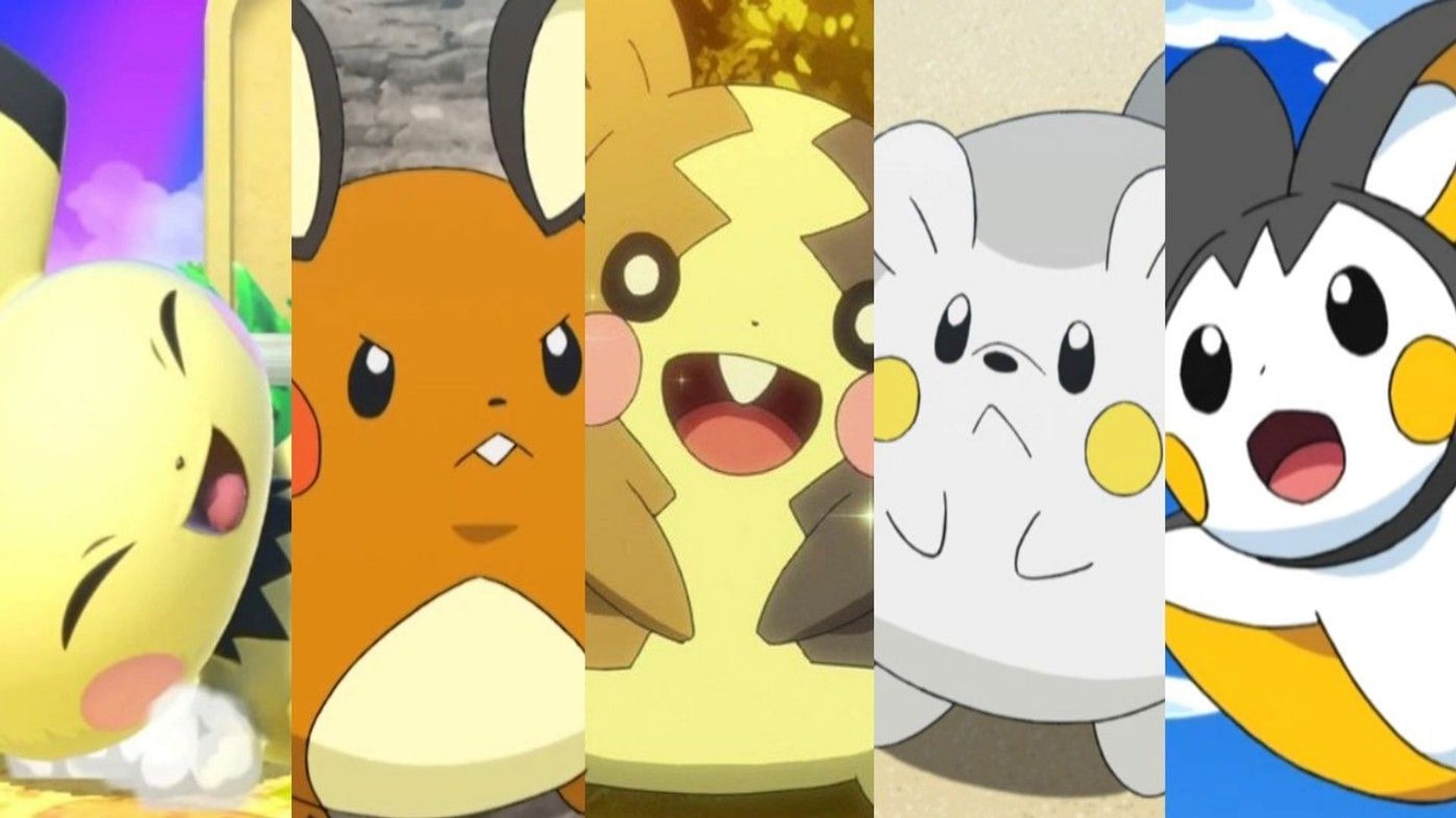 A collage of some of the Pikachu variants throughout the franchise (Image via The Pokemon Company)
