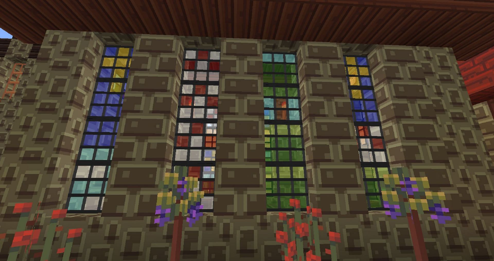 Patterns of stained glass (Image via Minecraft Forum)