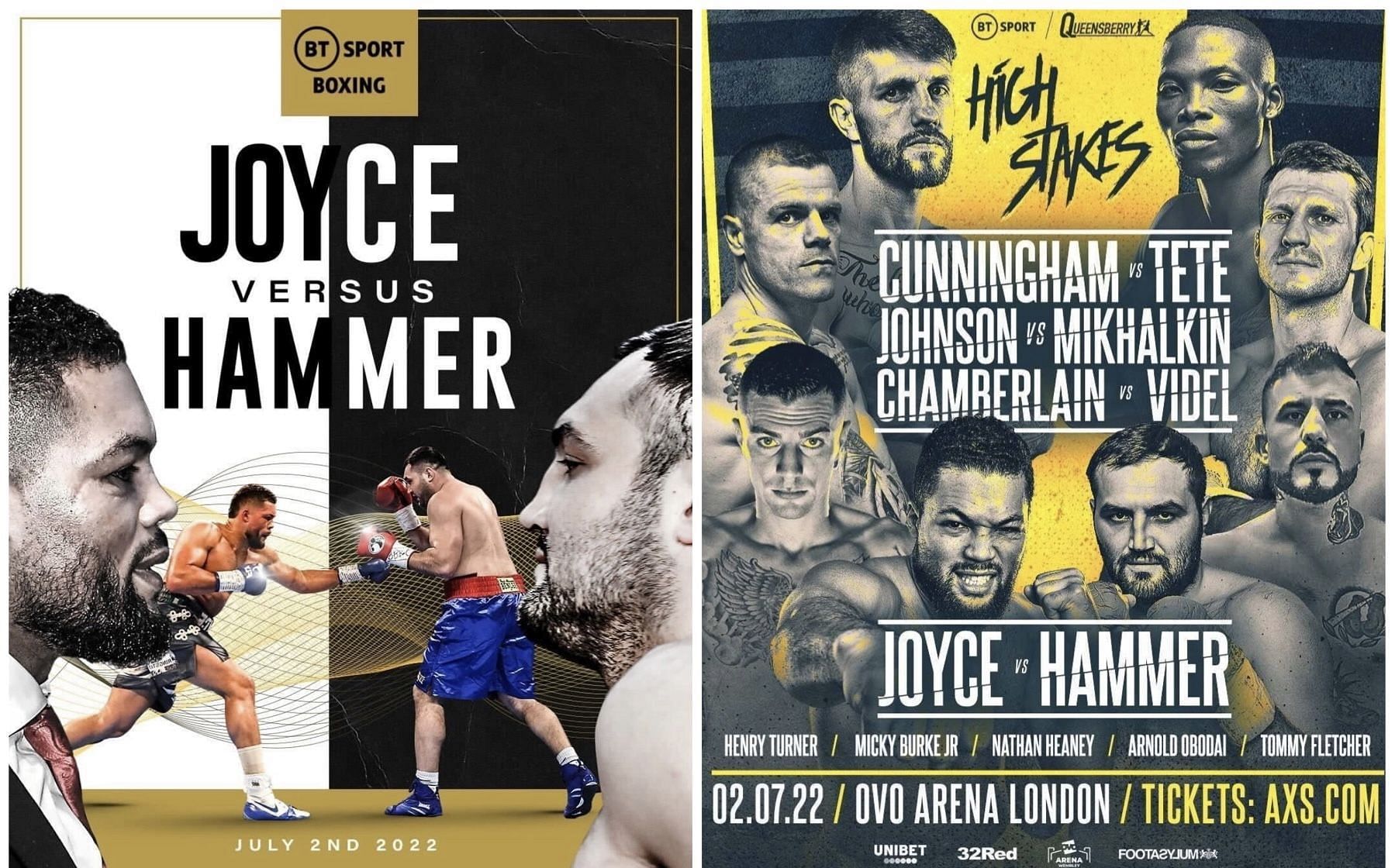 Joe Joyce vs. Christian Hammer promotional material  [Images via @btsportboxing on Instagram]