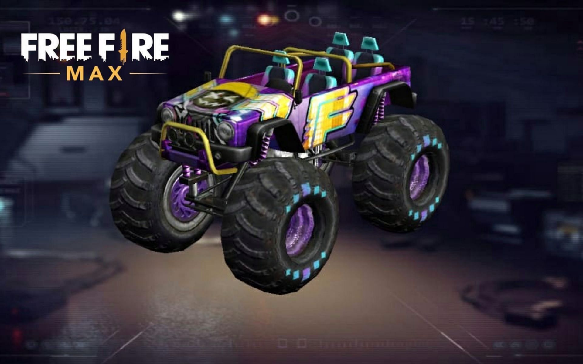 The Monster Truck &ndash; Digi Smiley is one of the rewards of the Play More For Rewards event (Image via Garena)