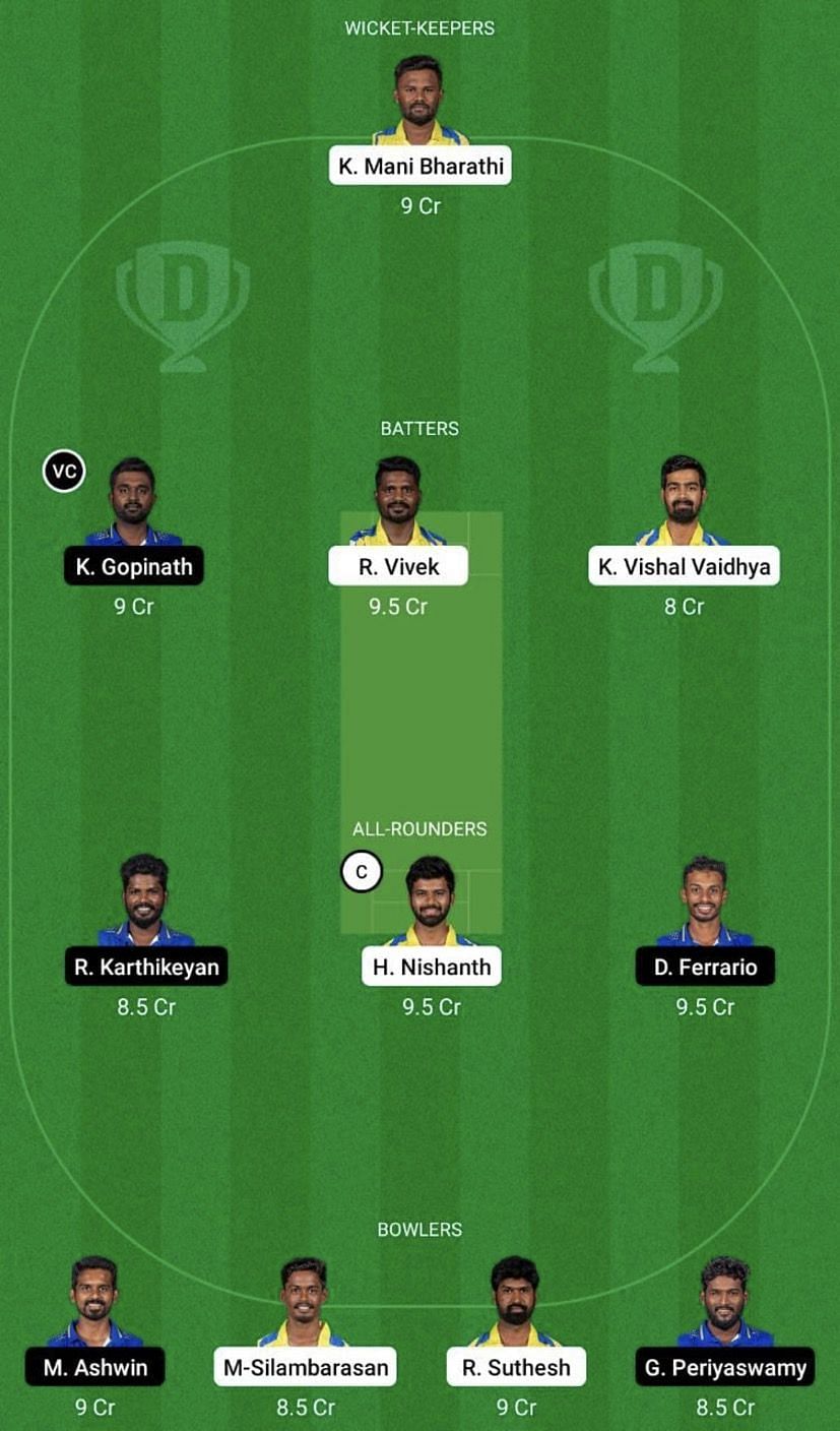 DD vs SS Dream11 Fantasy Tip #1 - TNPL 2022.