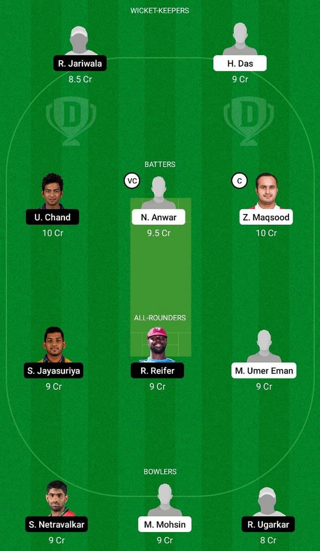 MCS vs SVS Dream11 Fantasy Suggestion #1