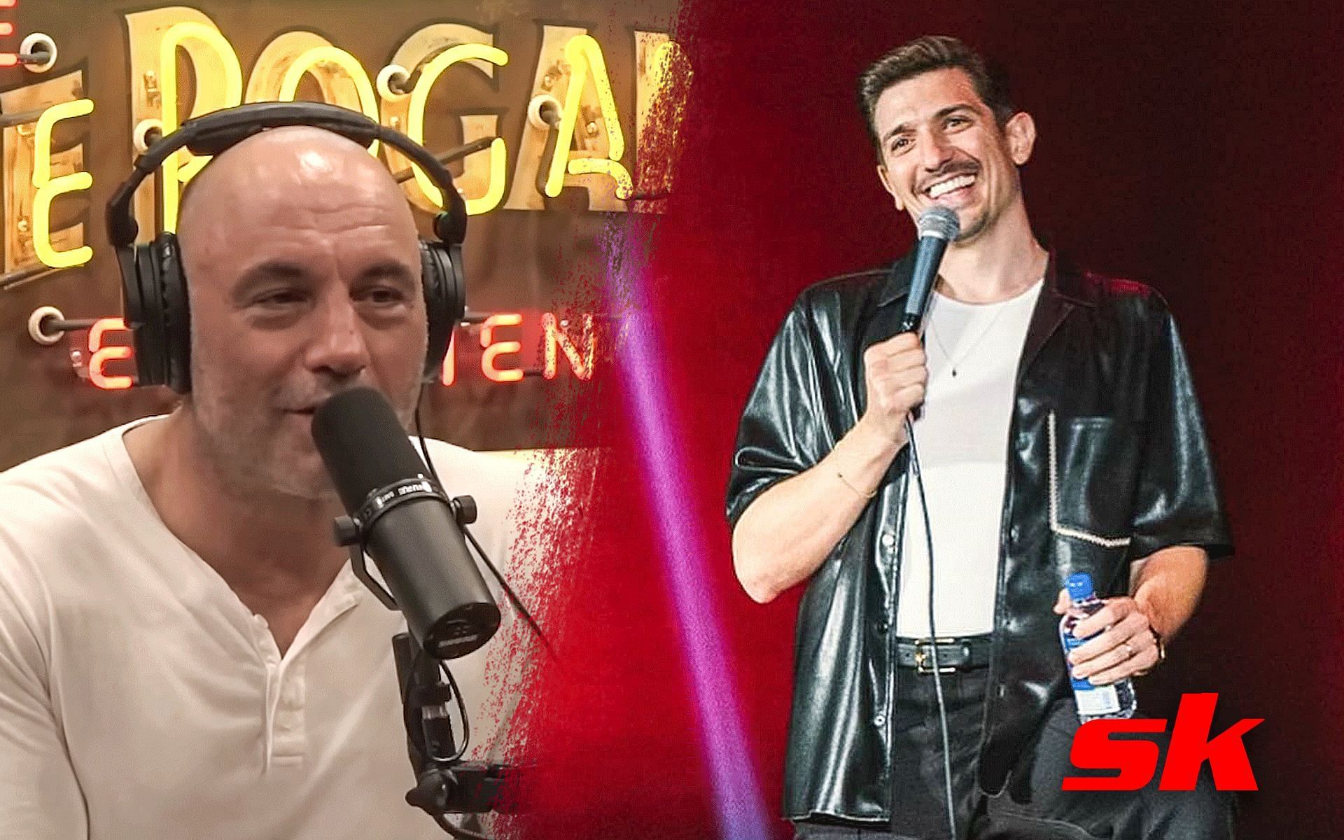 Joe Rogan (left), Andrew Schulz (right) [Images courtesy of Powerful JRE on YouTube &amp; @andrewschulz on Instagram]
