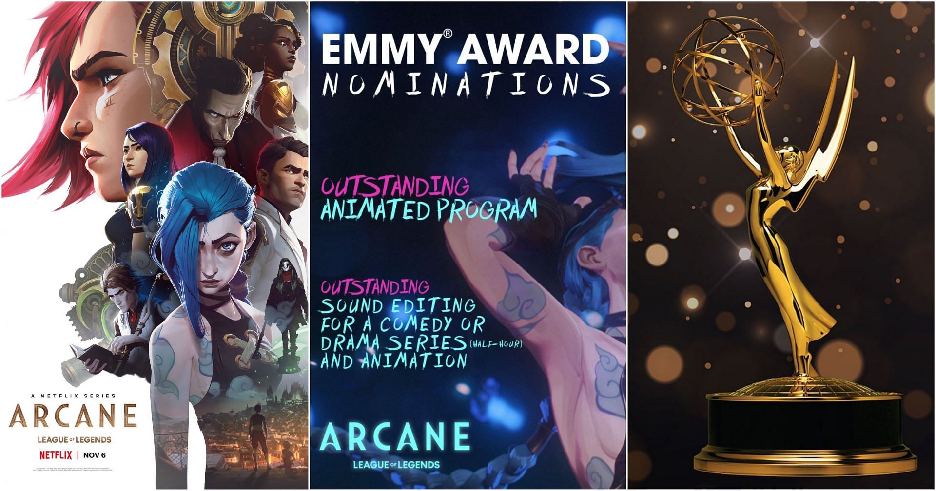 League of Legends' animated web series 'Arcane' nominated for two Emmys