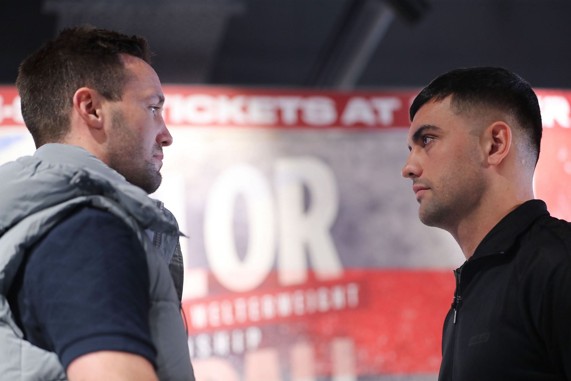 Josh Taylor and Jack Catterall face off at a press conference