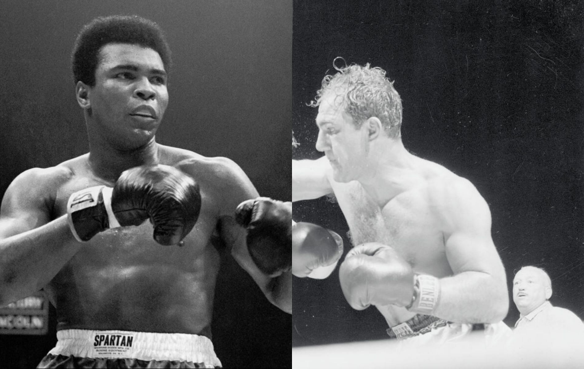 Muhammad Ali (left); Rocky Marciano (right) [Image Credits: @muhammadali on Instagram and @BoxingNewsED on Twitter]