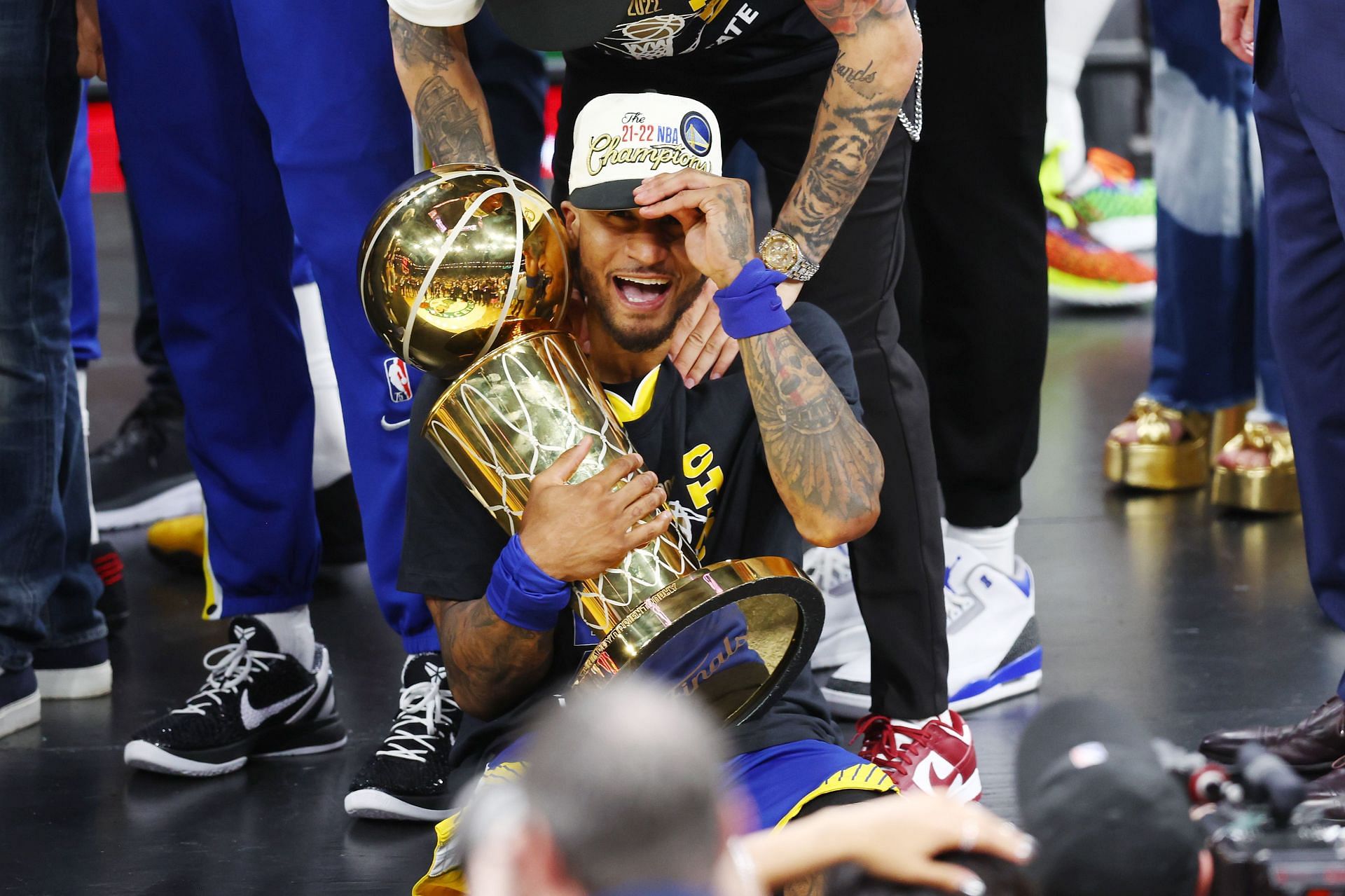 Gary Payton II at the 2022 NBA Finals - Game Six