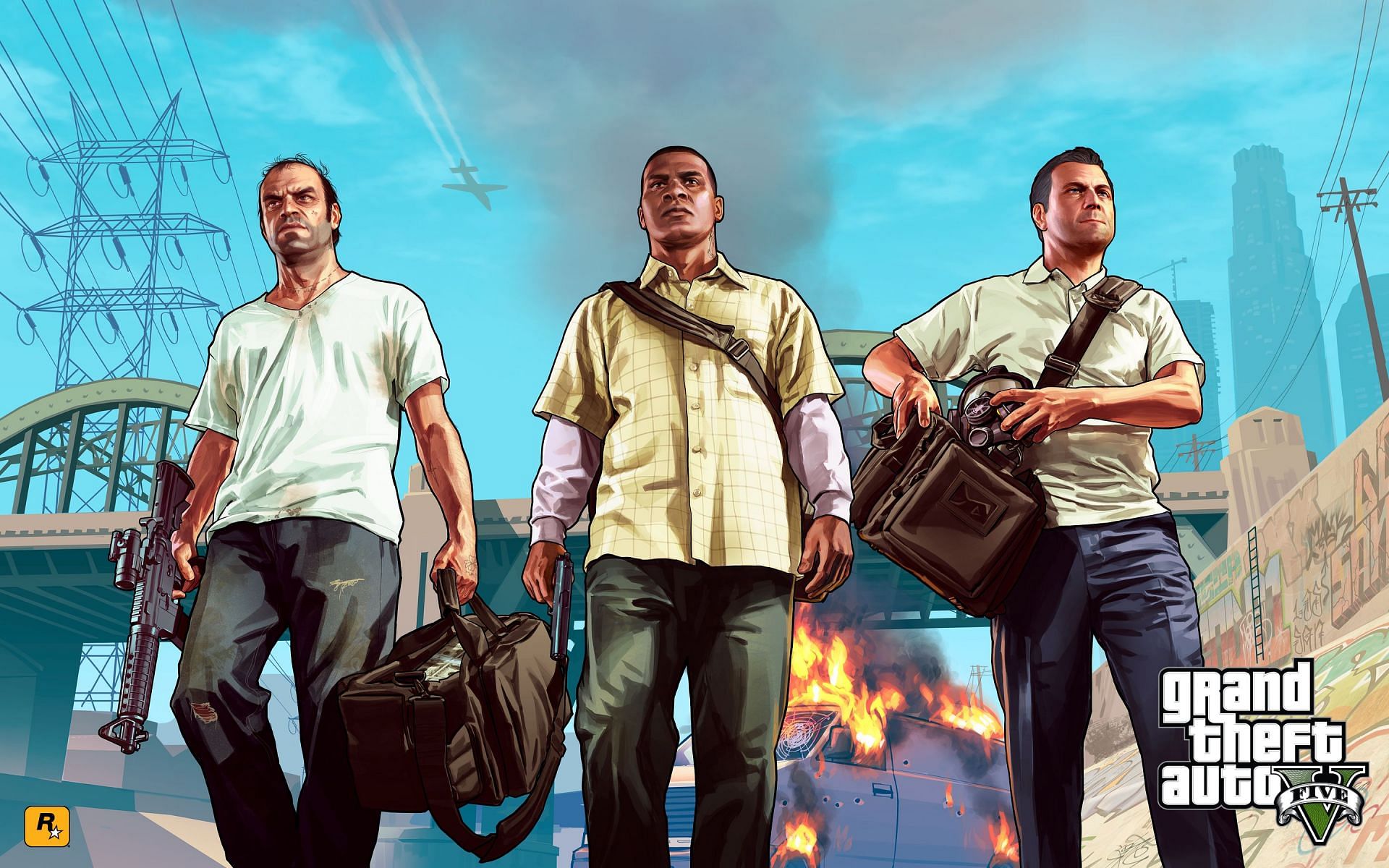 GTA 5 featured three beloved protagonists (Image via Rockstar Games)