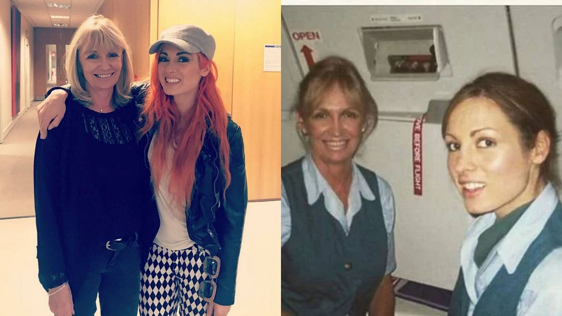 Becky Lynch and her mother worked as flight attendants