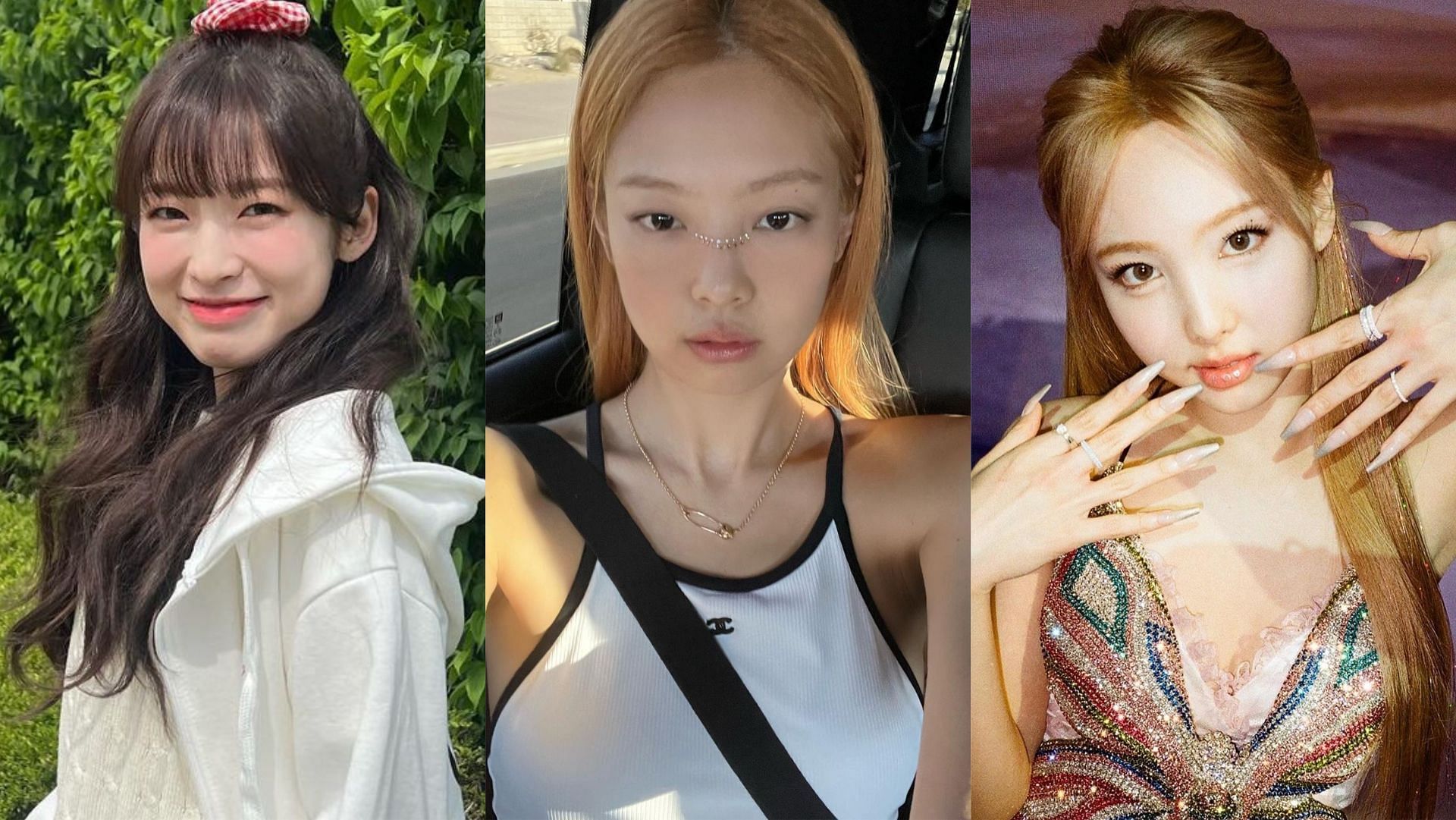 Oh My Girl&#039;s Arin, BLACKPINK&#039;s Jennie and TWICE&#039;s Nayeon top individual girl group member brand repuation rankings for July 2022 (Images via Instagram @ye._.vely618, @jennierubyjane, @nayeonyny)