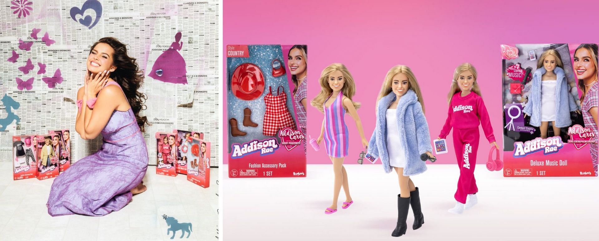 Addison launches her line of Toys and Dolls in collaboration with Bonkers Toys. (Image via @whoisaddison/ Twitter)