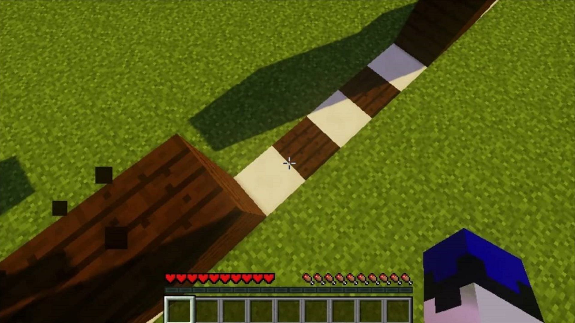 A player measures a five-block jump distance (Image via Kyroh Jc/Pk/YouTube)