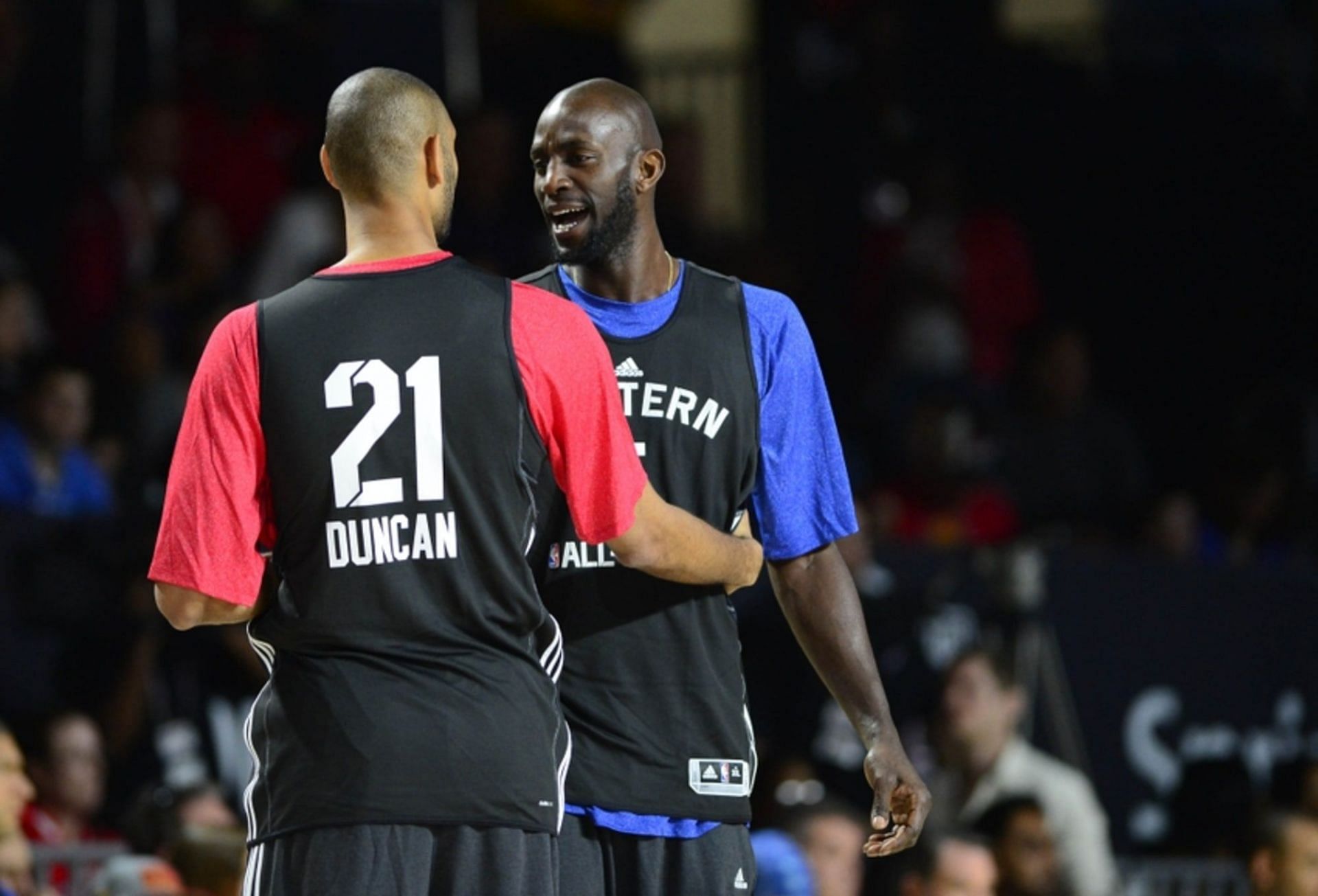 Kevin Garnett&#039;s trash talk couldn&#039;t ruffle Tim Duncan. [Photo: FanSided]