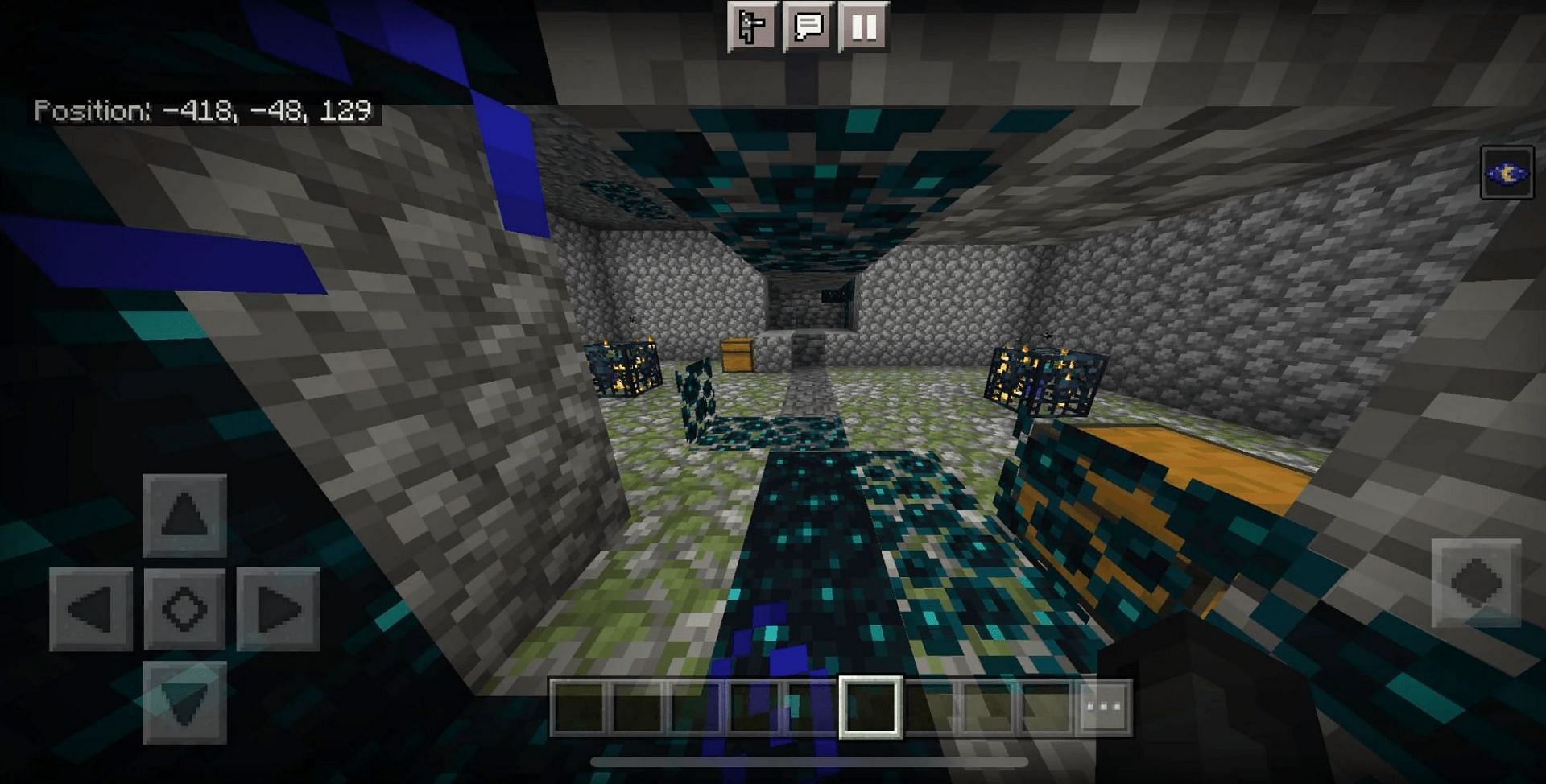 Spawner blocks look a little stranger with sculk creeping near them (Image via u/I_am_in_distress/Reddit)