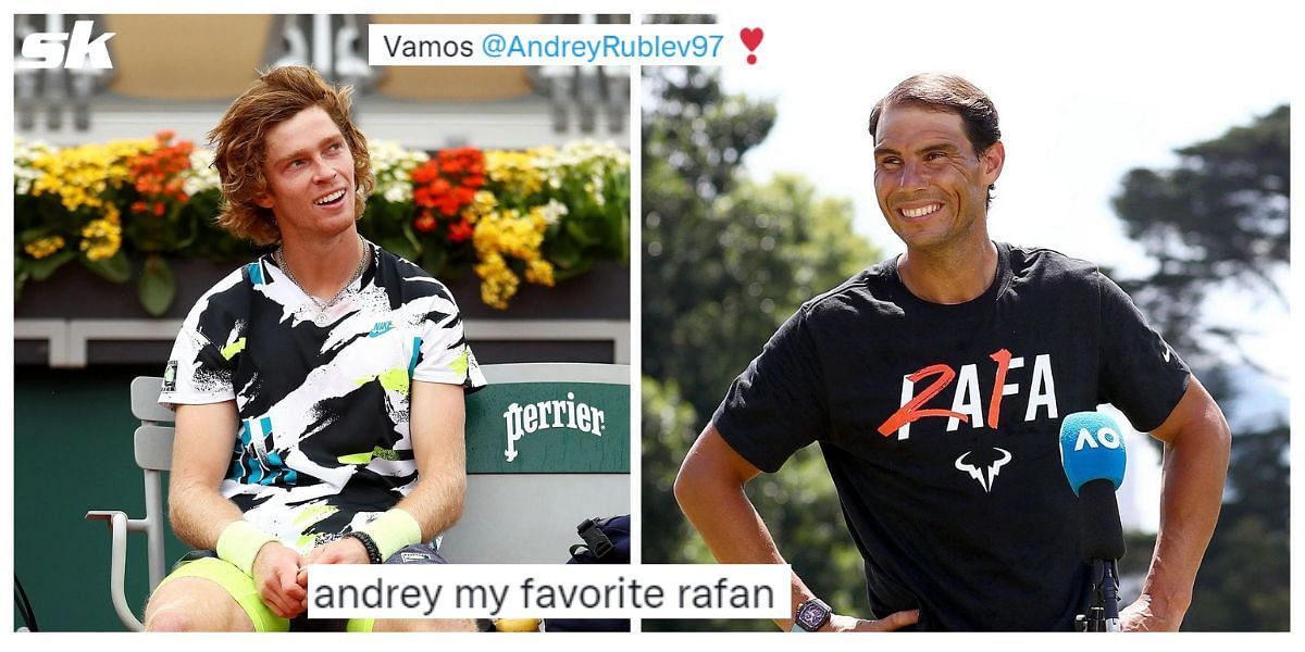 Tennis fans react to Andrey Rublev&#039;s high praise for Rafael Nadal